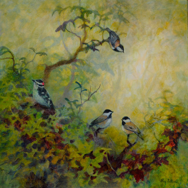 Chickadee Fantasy by Floy Zittin