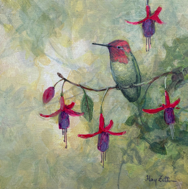 Hummingbird Perched by Floy Zittin, Image 1.