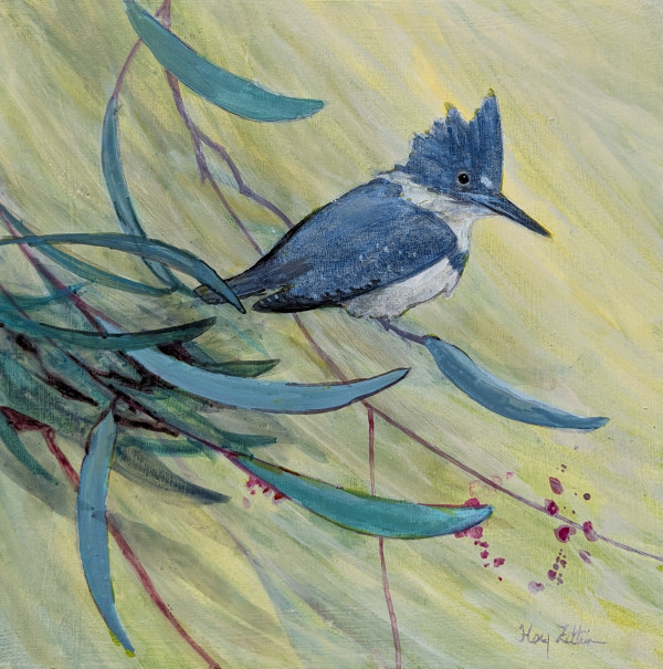 Kingfisher on Patrol by Floy Zittin