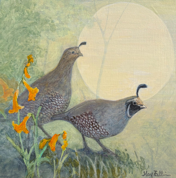 Quail Study by Floy Zittin, Image 1.