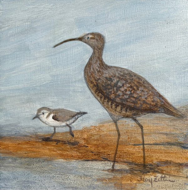 Whimbrel and Friend by Floy Zittin, Image 1.