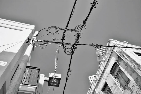 Under the Electricity  Wires by Anat Ambar