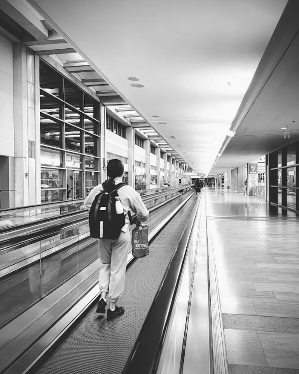 Airport Walk by Anat Ambar