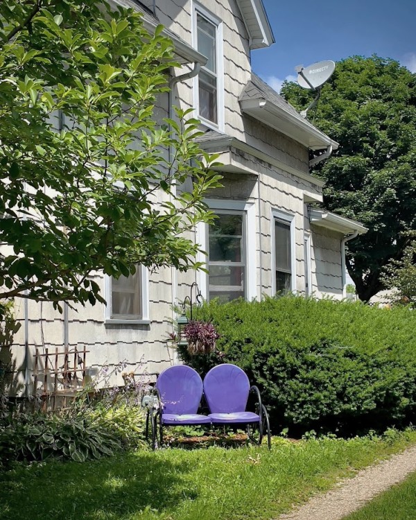 Purple Chairs by Anat Ambar