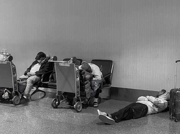 At the Airport by Anat Ambar