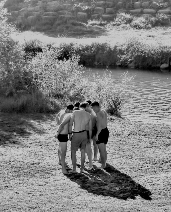 Men Gathering by Anat Ambar