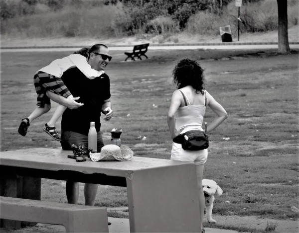 Family at the Park by Anat Ambar