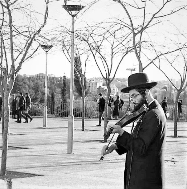 Street Violinist by Anat Ambar