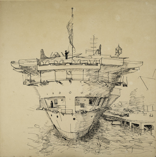 Untitled (“The Stern of the HMS Implacable”) by Michael Lester