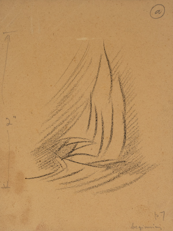 Untitled (“How to Draw Sea and Sail” - Introduction Drawing) by Michael Lester