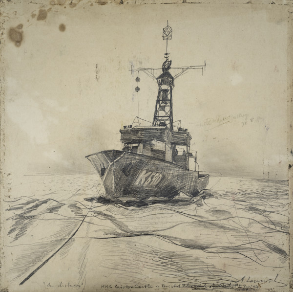 Untitled (“HMS Caistor Castle In Distress”) by Michael Lester