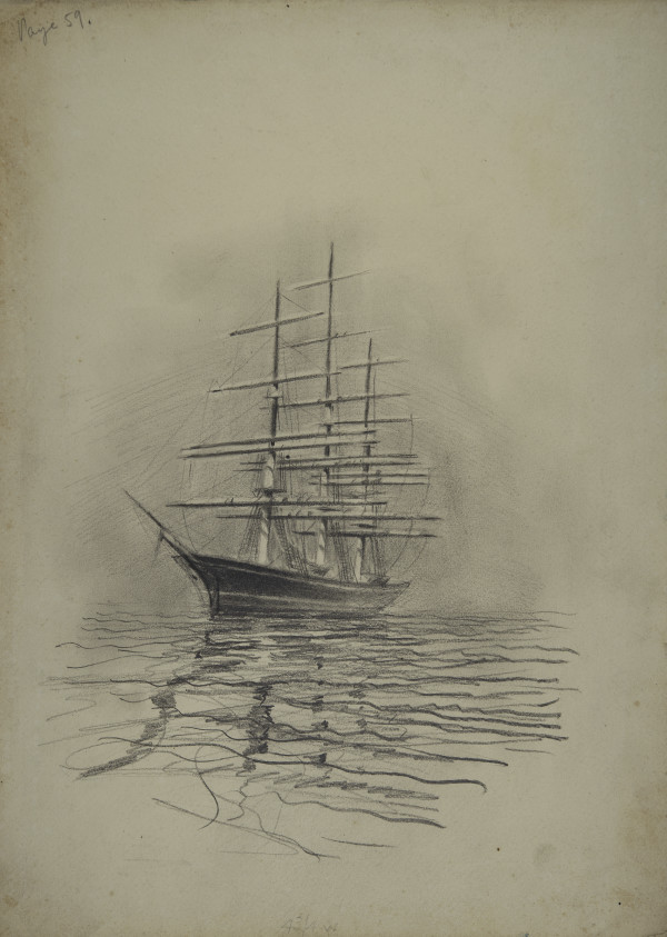 Untitled (The ‘Cutty Sark’ at Her Last Berth) by Michael Lester