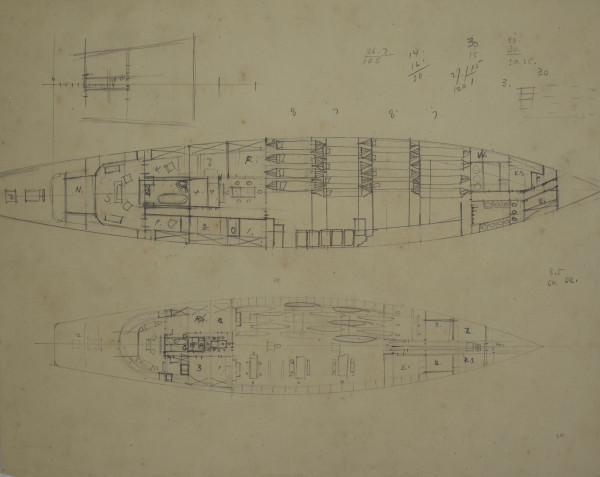 Untitled (Ship Compartment Schematics) by Michael Lester