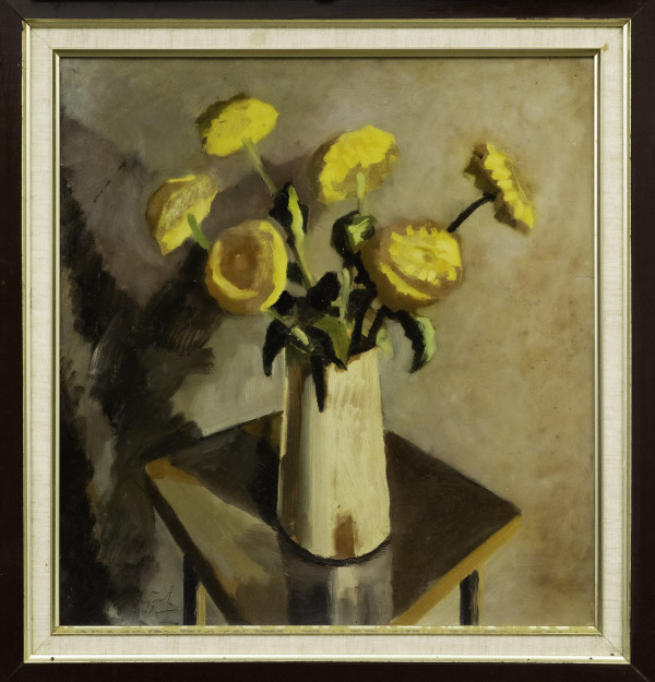 November Gleam (Chrysanthemum Golden Hammer)  (Alternate tile: November Dream, Marigolds) by Michael Lester