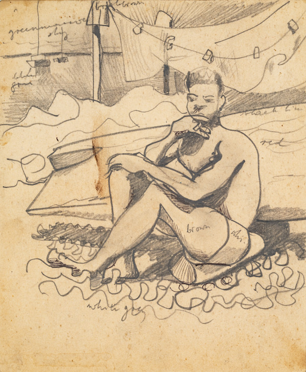 Untitled (Man on Beach) by Michael Lester