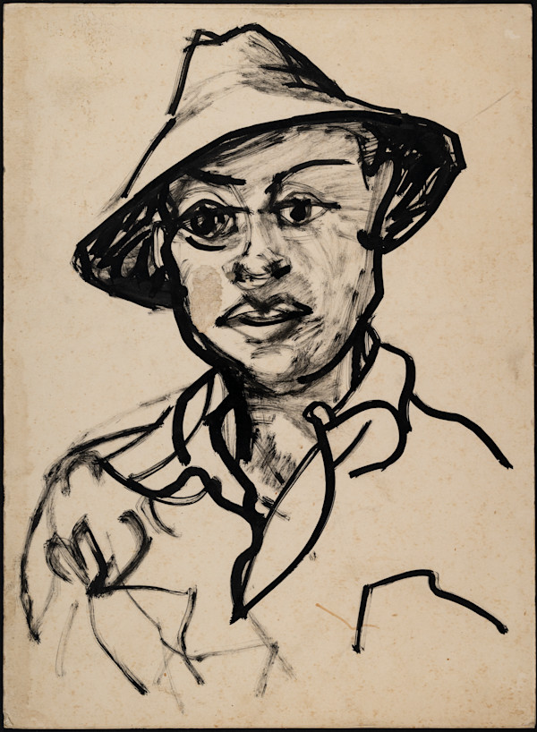 Untitled (Man with Hat) by Michael Lester