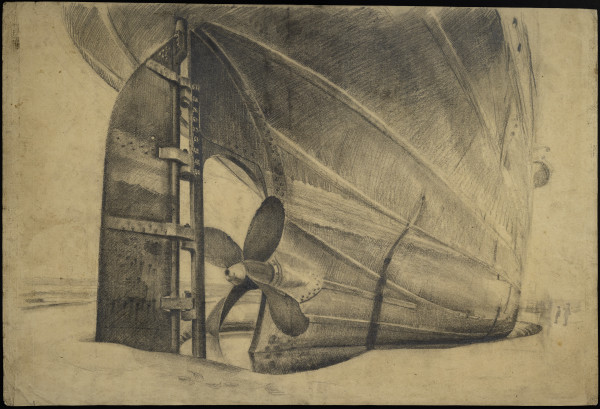 Untitled (SS Poznań, Stern View) by Michael Lester