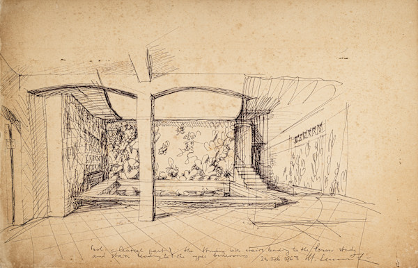 Untitled (Indoor Pool, Lester Estate) by Michael Lester
