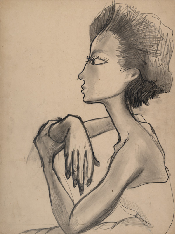 Untitled (Woman in Profile) by Michael Lester