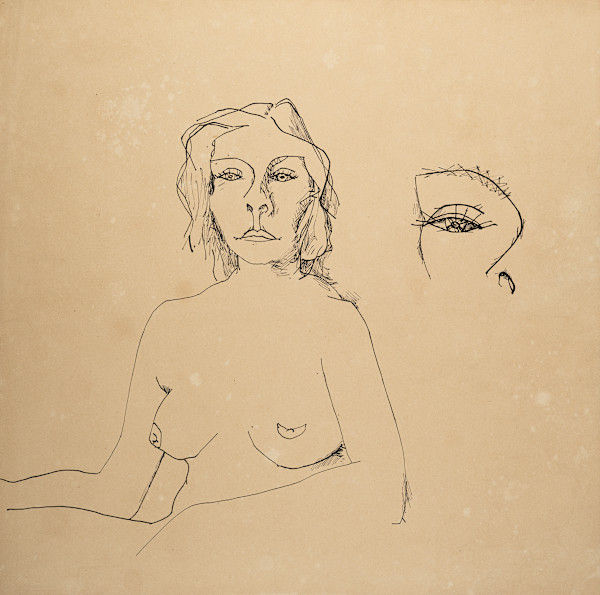 Untitled (Topless Woman with Eye Study) by Michael Lester