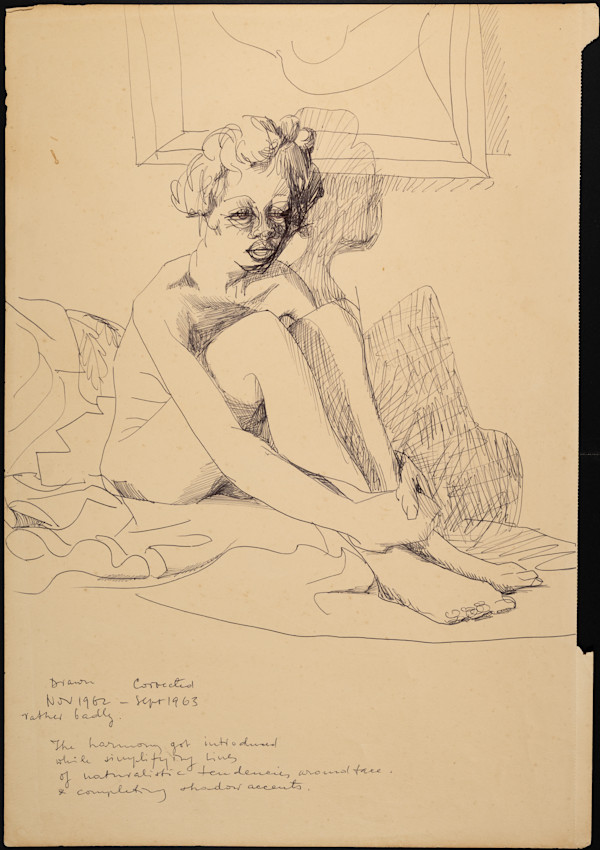 Untitled (Seated Nude I) by Michael Lester