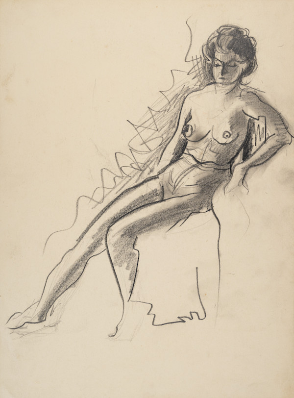 Untitled (Seated Nude) by Michael Lester