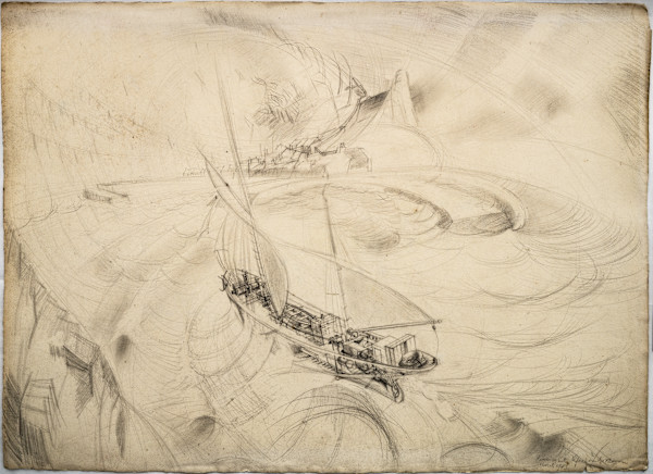 Untitled (Ship at Ilfracombe Coast) by Michael Lester