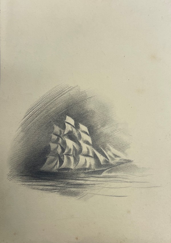 Untitled (Three Masted Ship) by Michael Lester