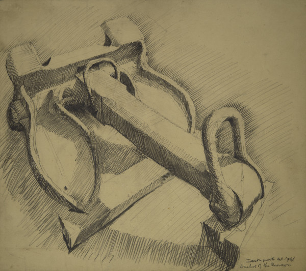Untitled (Anchor of the HMS Renown) by Michael Lester