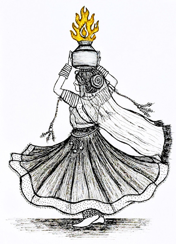 Chari Dancer: The Living Lamp by Roshni Patel, Image 1.
