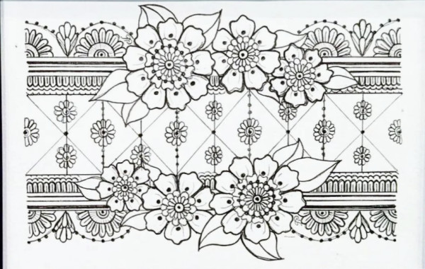 Mehndi Flowers by Roshni Patel