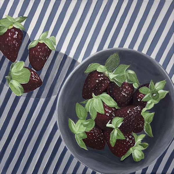 Bowl Of Strawberries #2 | Framed by amanda rubenstein
