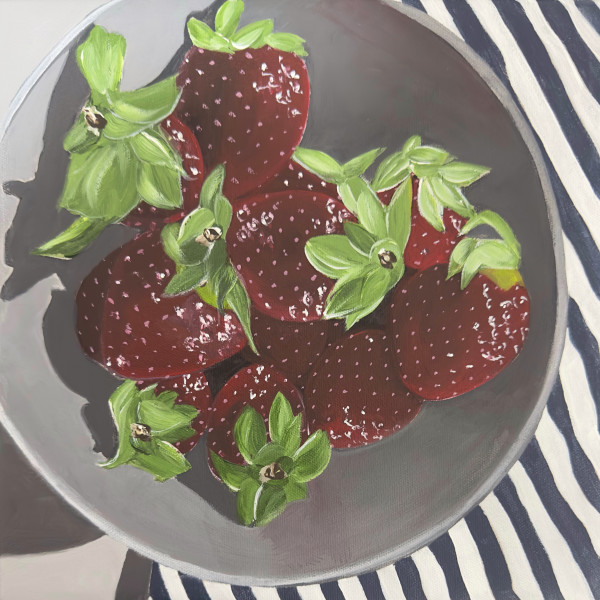 Bowl Of Strawberries | Framed by amanda rubenstein