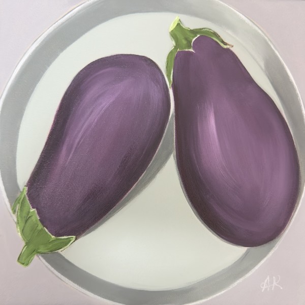Eggplants On Plate | Framed by amanda rubenstein