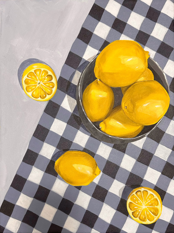Lemons On Table #4 | Framed by amanda rubenstein