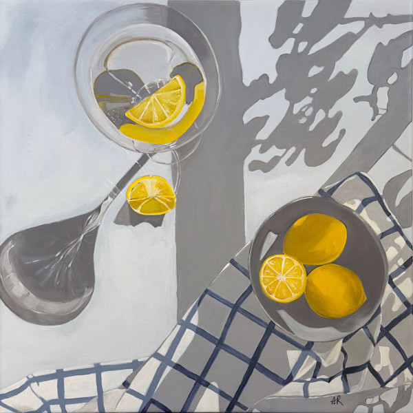 Lemons On Table #6 | Framed by amanda rubenstein