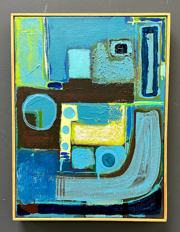Road Map #156 Swimming Pools and Green Lawns by Lynda Keeler