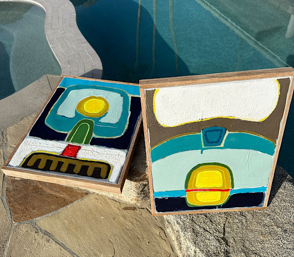Road Map #155 Swimming Pools in Palm Springs by Lynda Keeler
