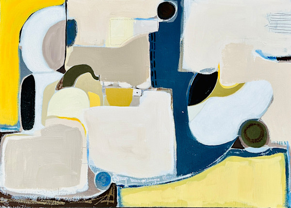 Road Map #138 (The Golden Desert) by Lynda Keeler