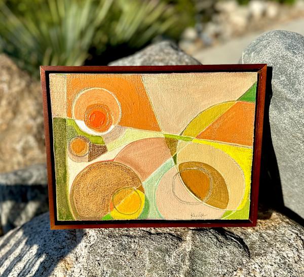 Road Map #152 Red Skies over the Desert by Lynda Keeler