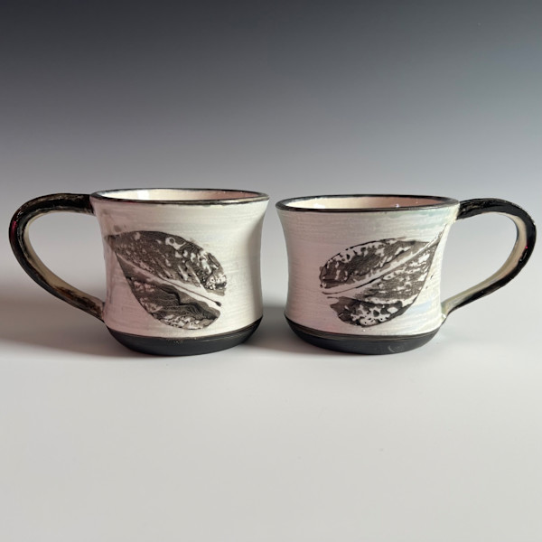 Coffee cups in Arctic Ice Blue by Kristin Bernhardt Conrad