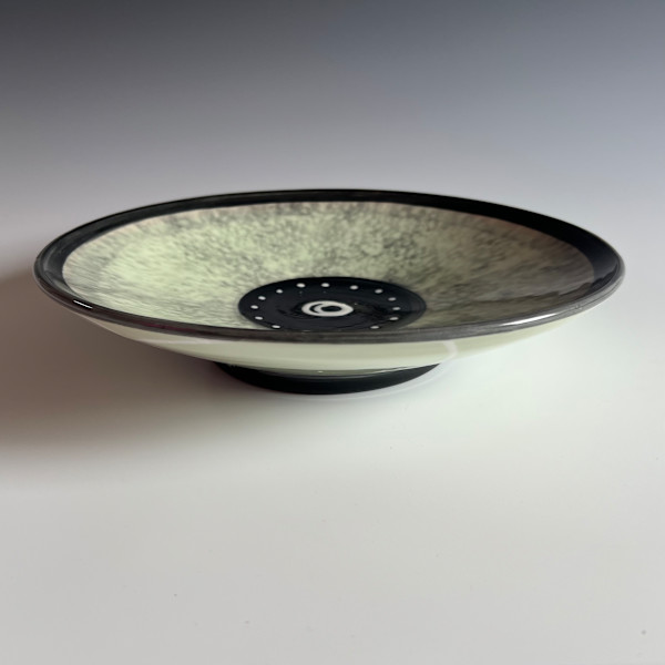 Medium low/wide bowl in Sage Green by Kristin Bernhardt Conrad