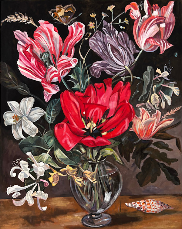 Bloemstilleven by Jean Lowe, Image 1.