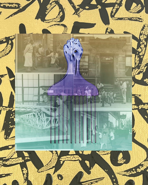 Scene from Life: Black Artifacts Afropick by Courtney Minor
