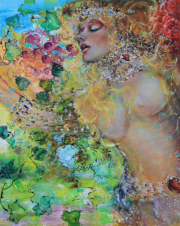 Smelling A Rose by Rita Asfour, Image 1.