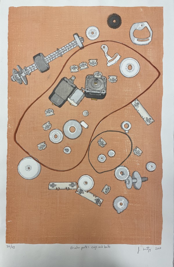 Printer Parts: Cogs and Belts by Jeff Wetzig