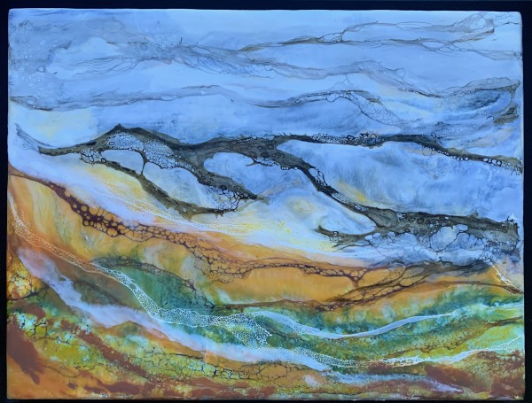 Geothermal, framed by Laura Drew Art