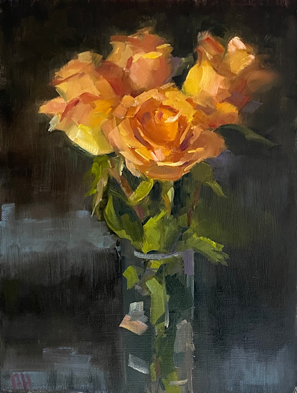 Roses In Golden Light by Olga Hegner, Image 1.