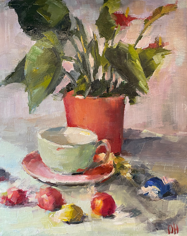 Tea and Flamingo-Lily by Olga Hegner, Image 1.
