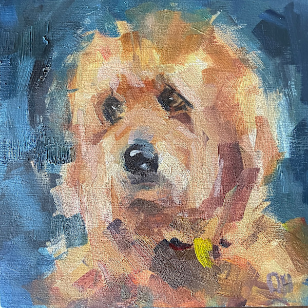 Doodle In Blue by Olga Hegner, Image 1.